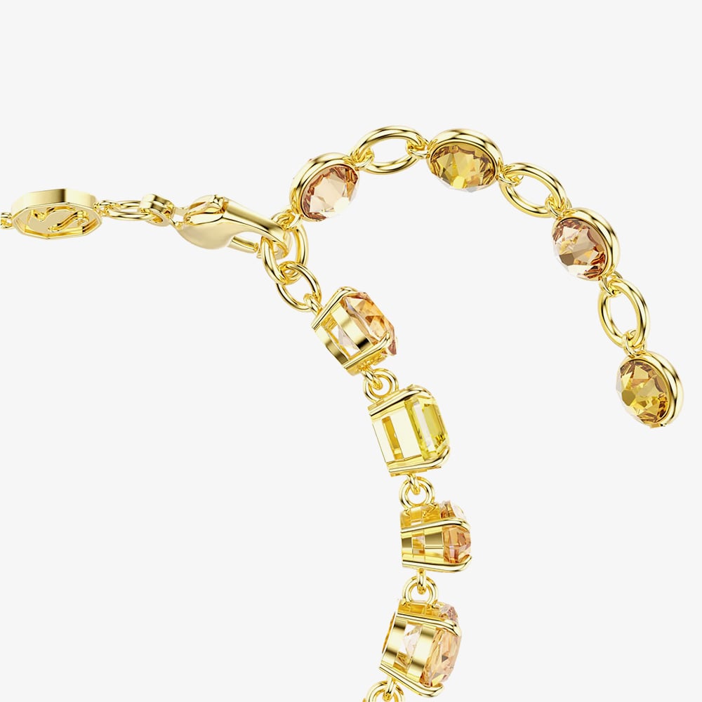Swarovski Gema Gold Tone Plated Mixed Yellow Crystal Bracelet 5718072