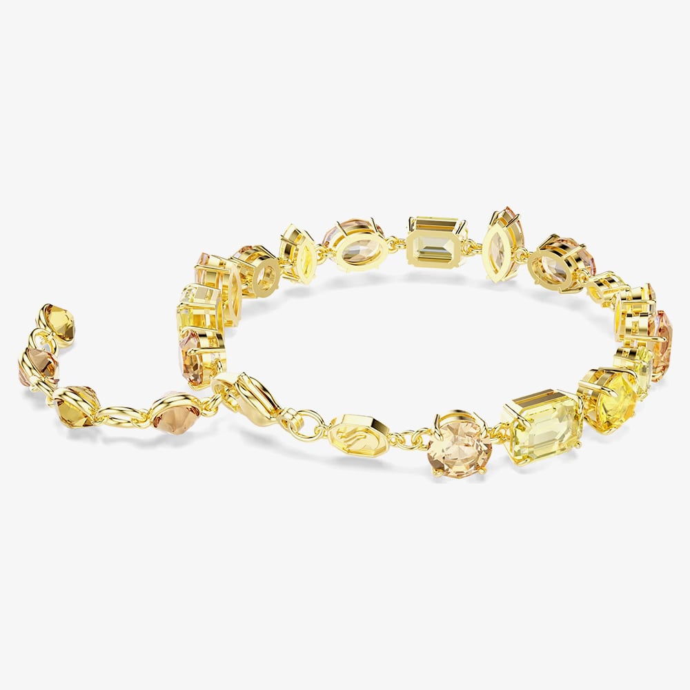 Swarovski Gema Gold Tone Plated Mixed Yellow Crystal Bracelet 5718072