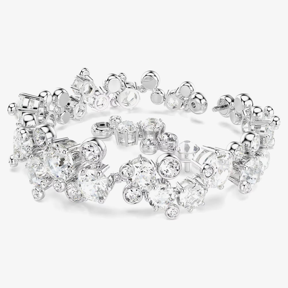 Swarovski Constella Rhodium Plated White Crystal Bracelet 5722469