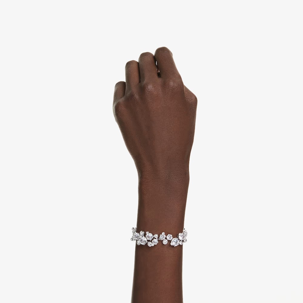 Swarovski Constella Rhodium Plated White Crystal Bracelet 5722469