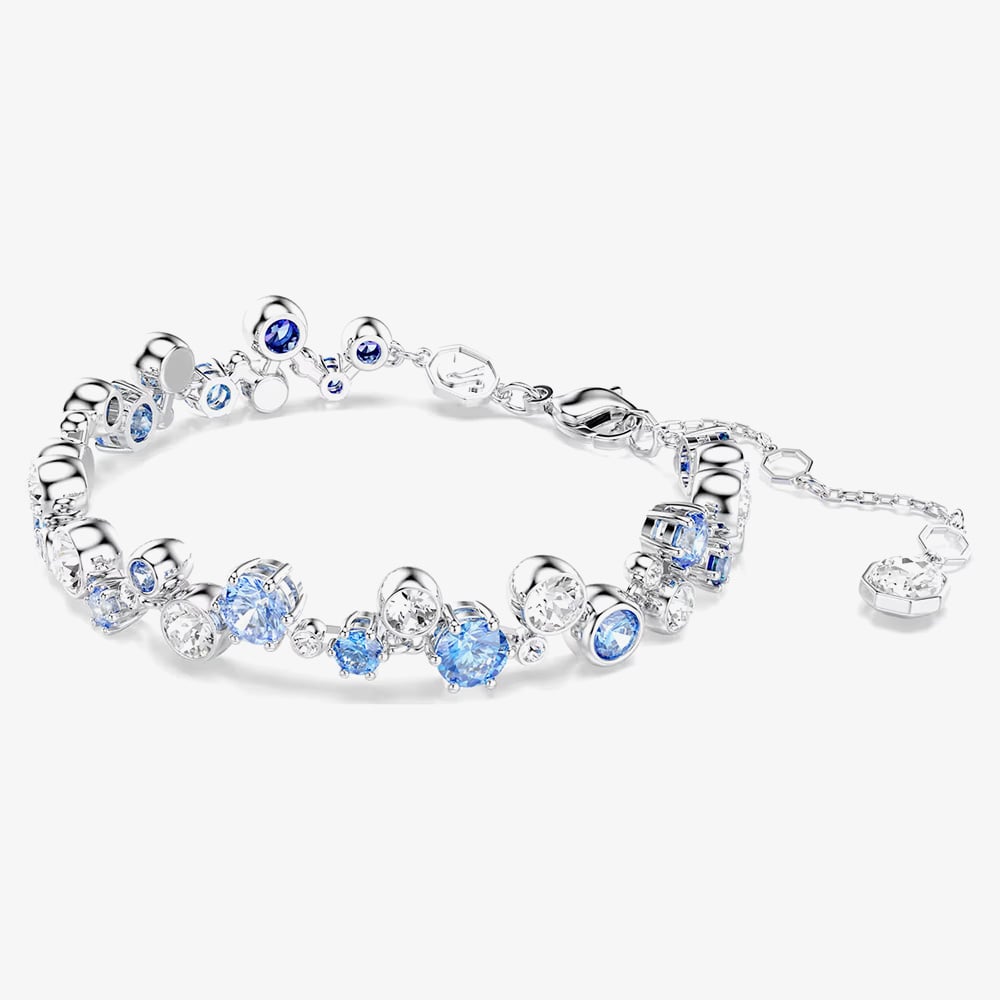 Swarovski Constella Rhodium Plated Blue & White Crystal Bracelet 5722479