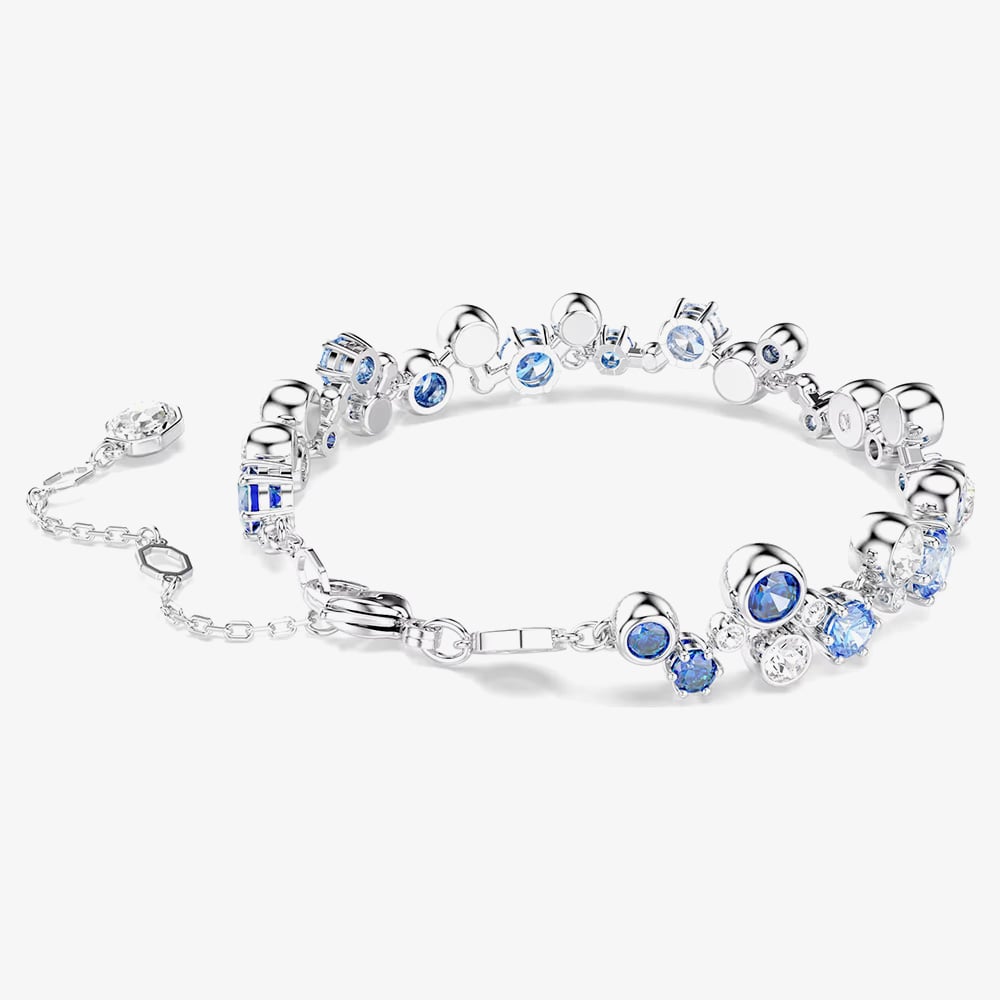 Swarovski Constella Rhodium Plated Blue & White Crystal Bracelet 5722479