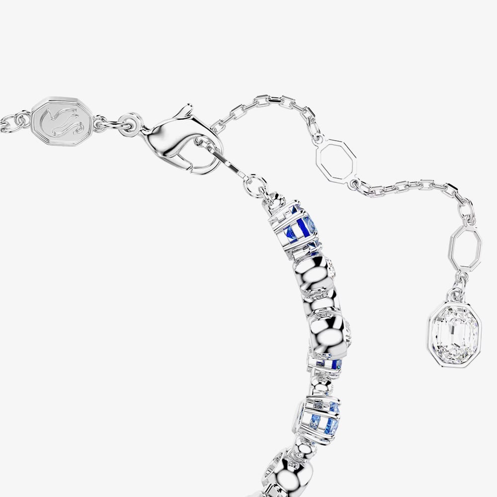 Swarovski Constella Rhodium Plated Blue & White Crystal Bracelet 5722479