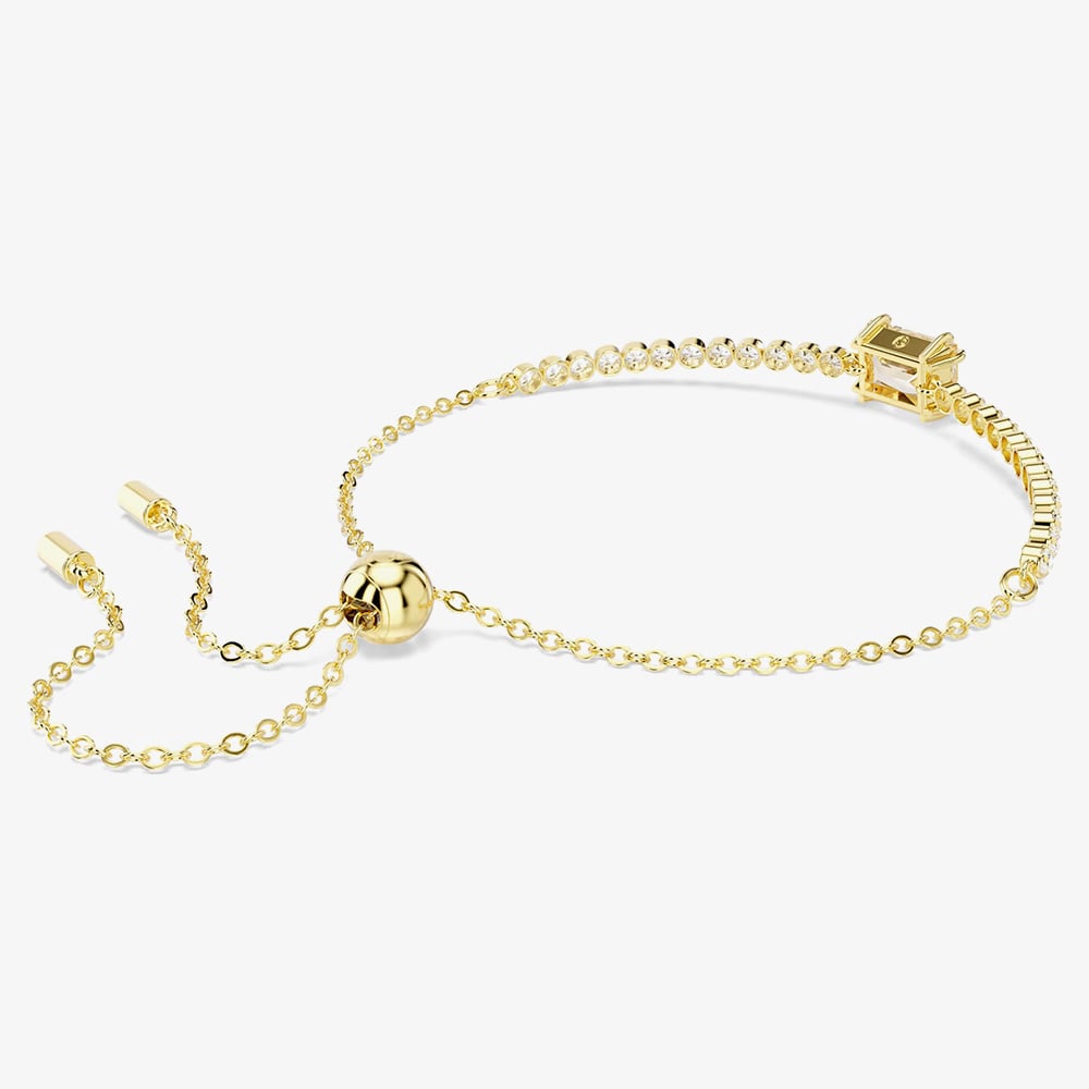 Swarovski Matrix Gold Tone Plated Caramel Zirconia Tennis Bracelet 5730699