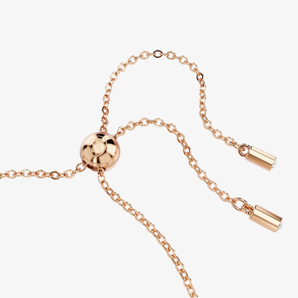 Swarovski Matrix Rose Gold Tone Plated White Zirconia Tennis Bracelet 5730706