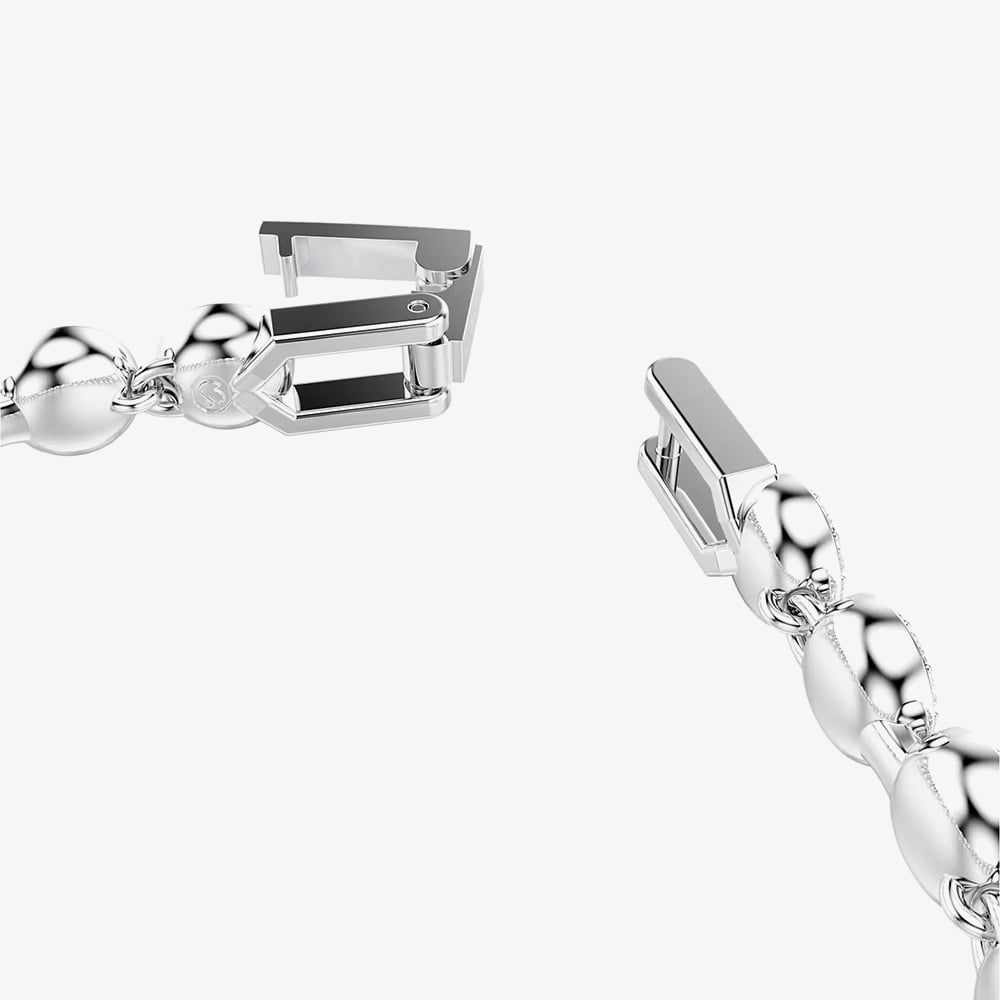 Swarovski Una Angelic Rhodium Plated Blue Crystal Tennis Bracelet 5733401