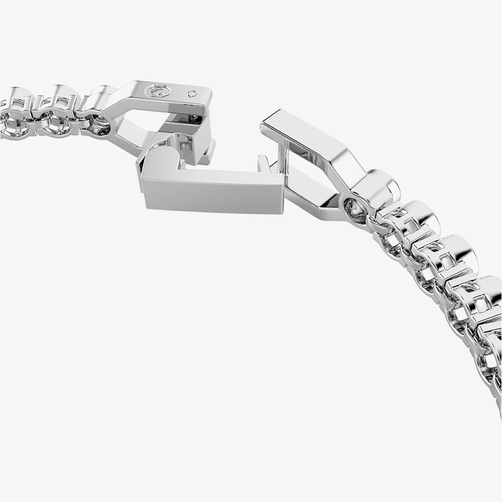 Swarovski Imber Rhodium Plated Blue Crystal Tennis Bracelet 5734239