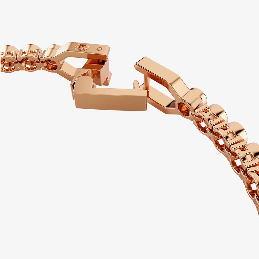 Swarovski Imber Rose Gold Tone Plated Black Crystal Tennis Bracelet 5734240