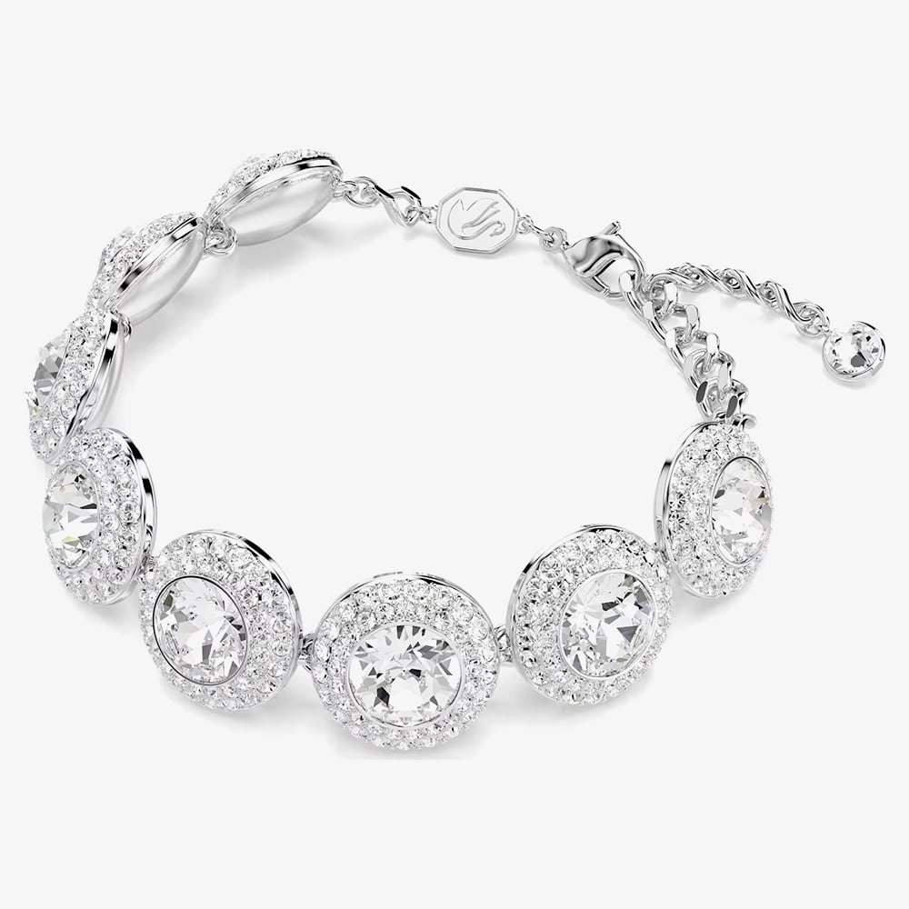 Swarovski Una Rhodium Plated White Crystal Bracelet 5735343