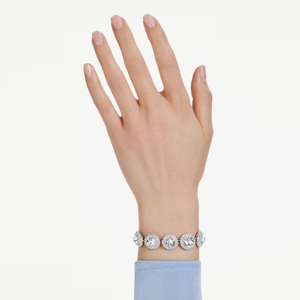 Swarovski Una Rhodium Plated White Crystal Bracelet 5735343