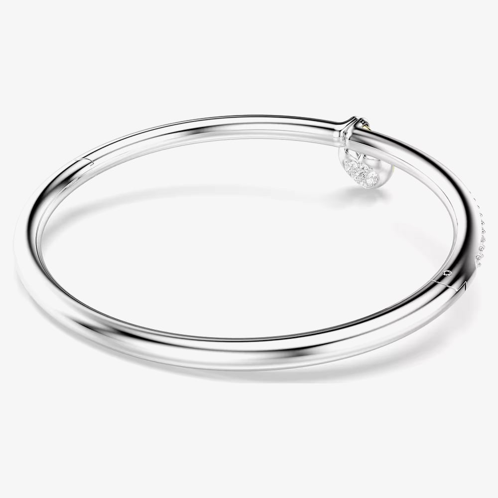Swarovski Idyllia Mixed Metal Pink Heart Bangle 5737266 (M)