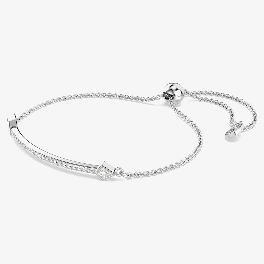 Swarovski Idyllia Rhodium Plated Silver Arrow Sliding Bracelet 5741523