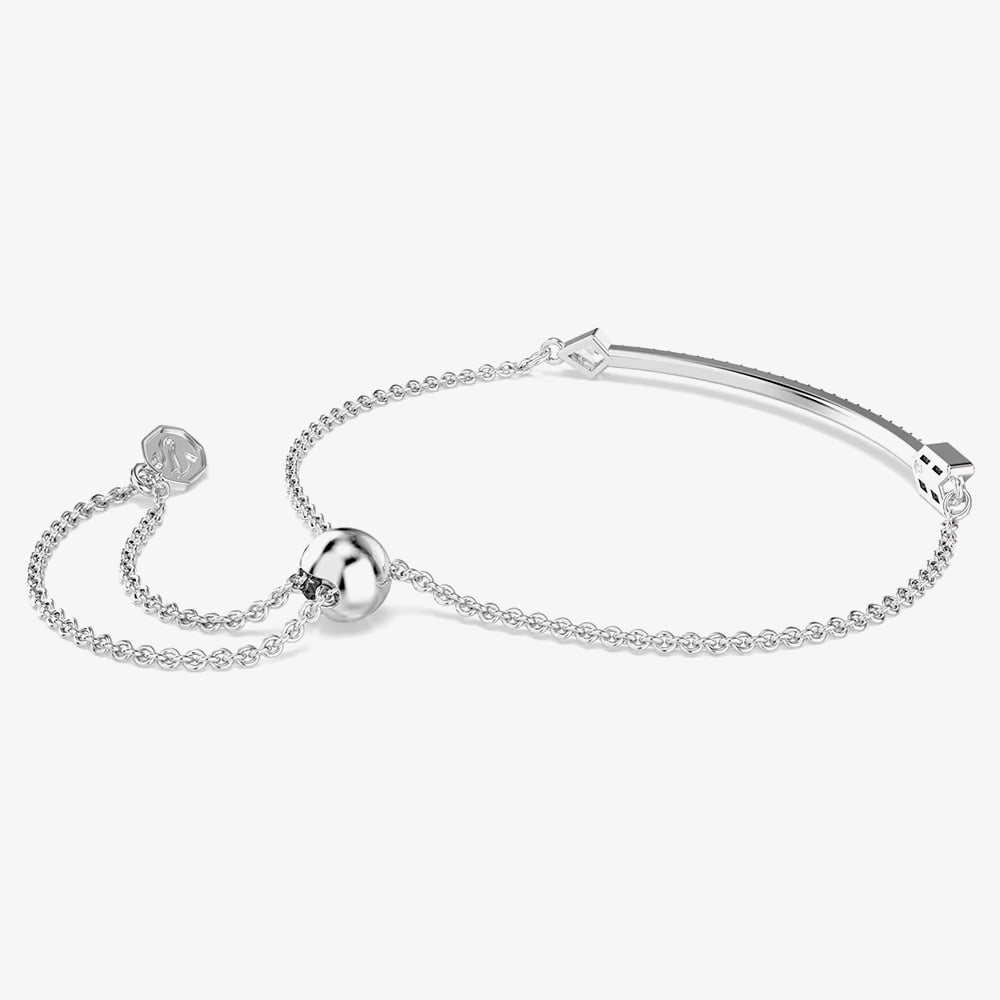 Swarovski Idyllia Rhodium Plated Silver Arrow Sliding Bracelet 5741523