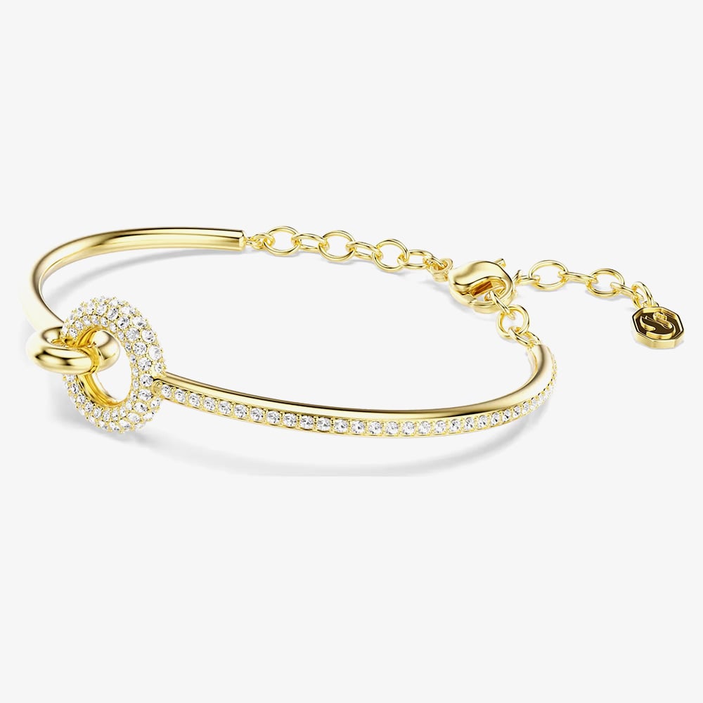 Swarovski Dextera Gold Tone Plated Crystal Set Bracelet 5743568