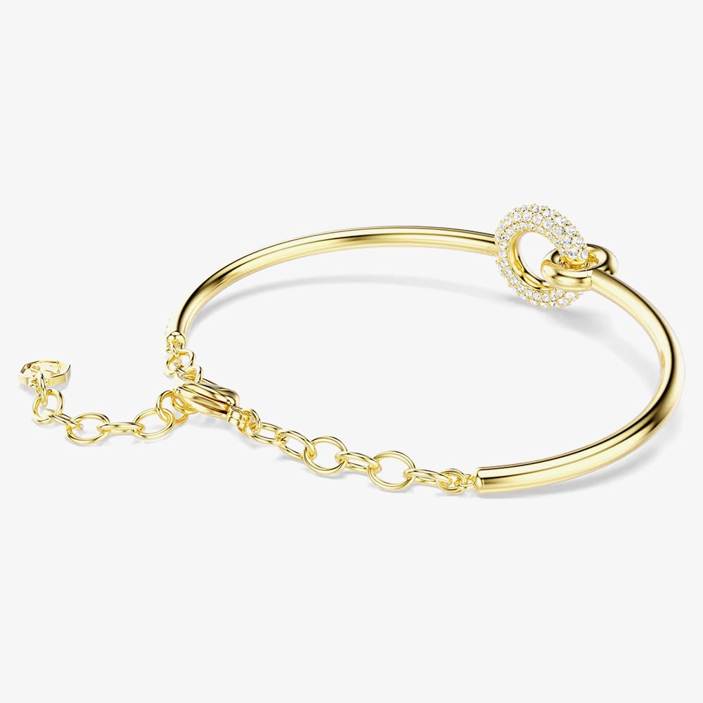Swarovski Dextera Gold Tone Plated Crystal Set Bracelet 5743568