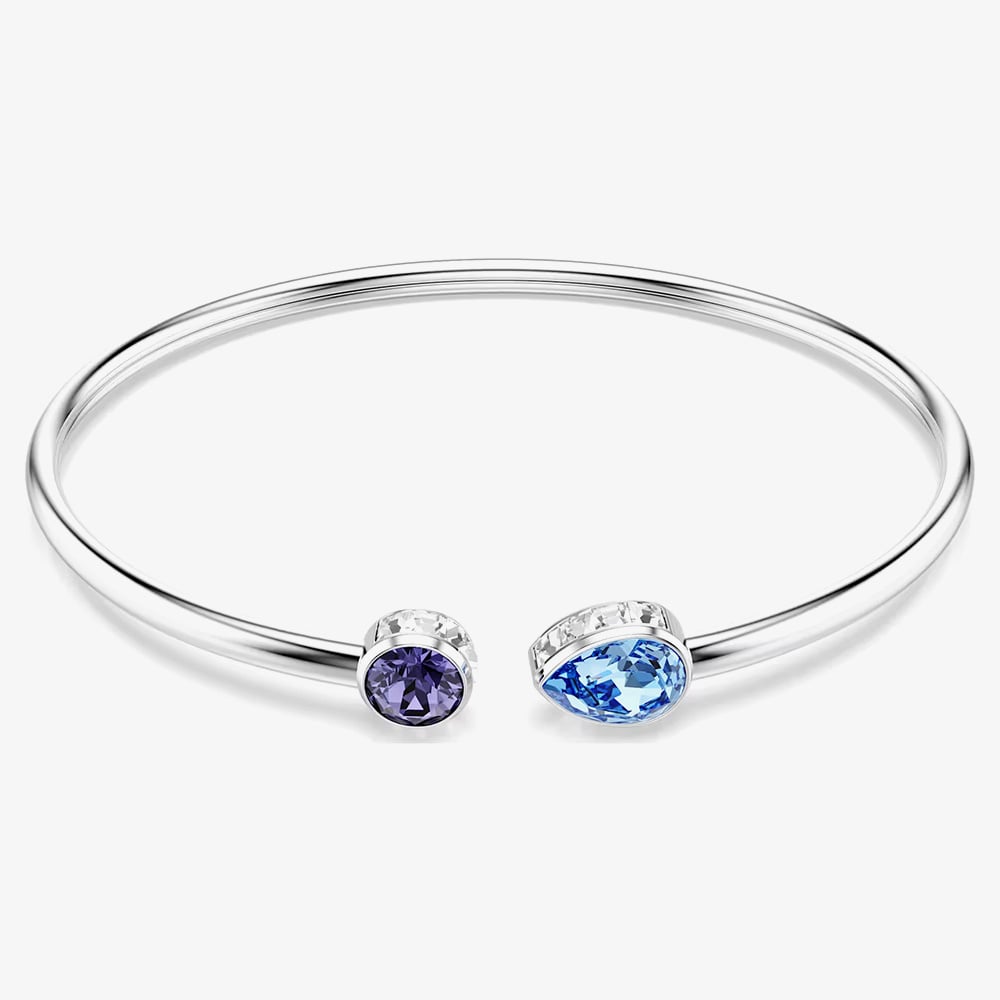 Swarovski Chroma Rhodium Plated Mixed Cut Crystal Bangle 5741780