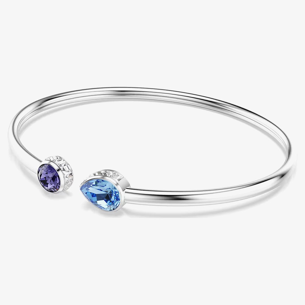 Swarovski Chroma Rhodium Plated Mixed Cut Crystal Bangle 5741780