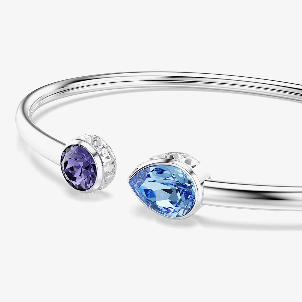 Swarovski Chroma Rhodium Plated Mixed Cut Crystal Bangle 5741780