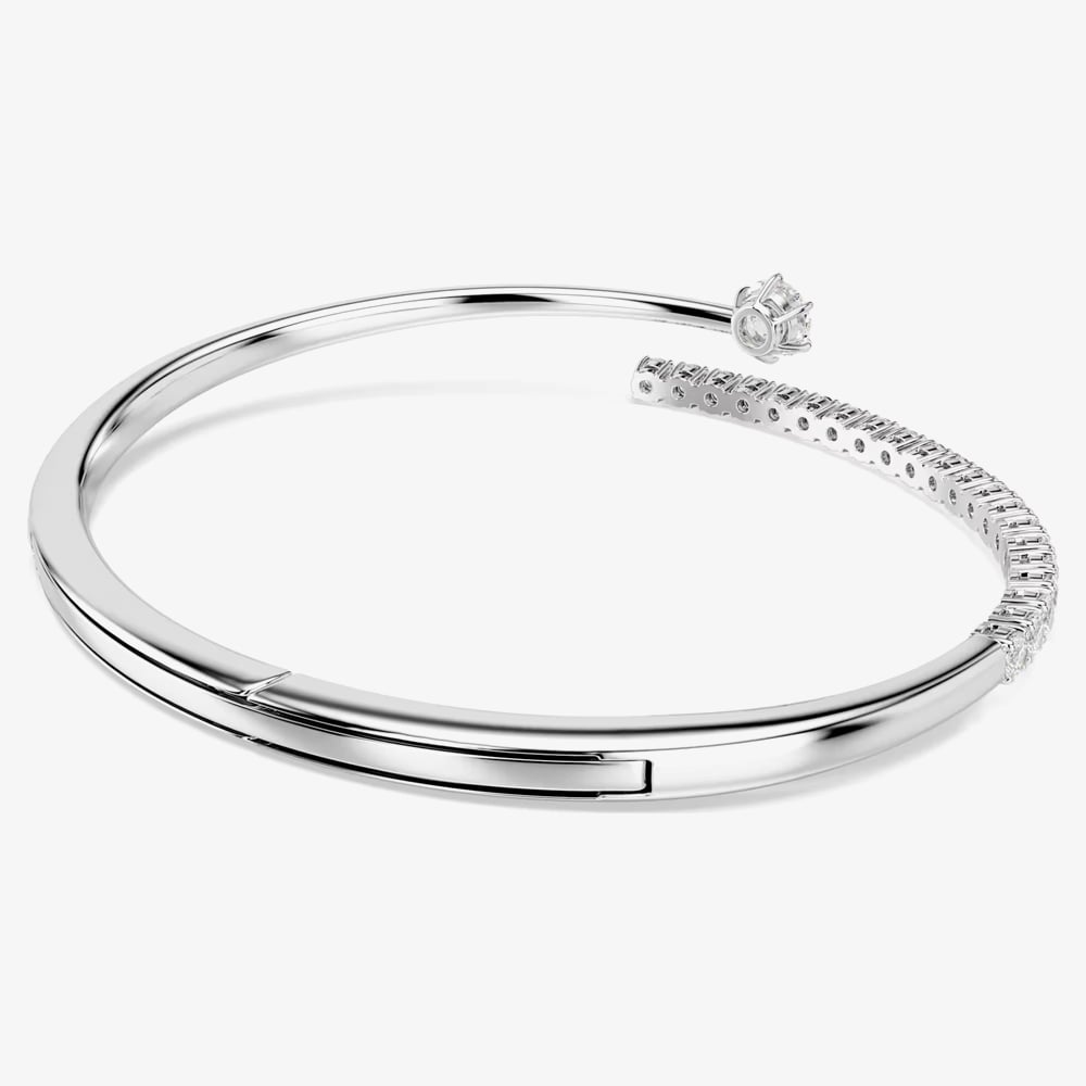 Swarovski Matrix Rhodium Plated Medium Bangle 5753571