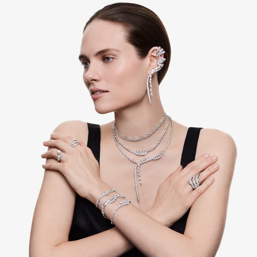 Swarovski Mesmera Rhodium Plated Marquise Cut Bracelet 5748650