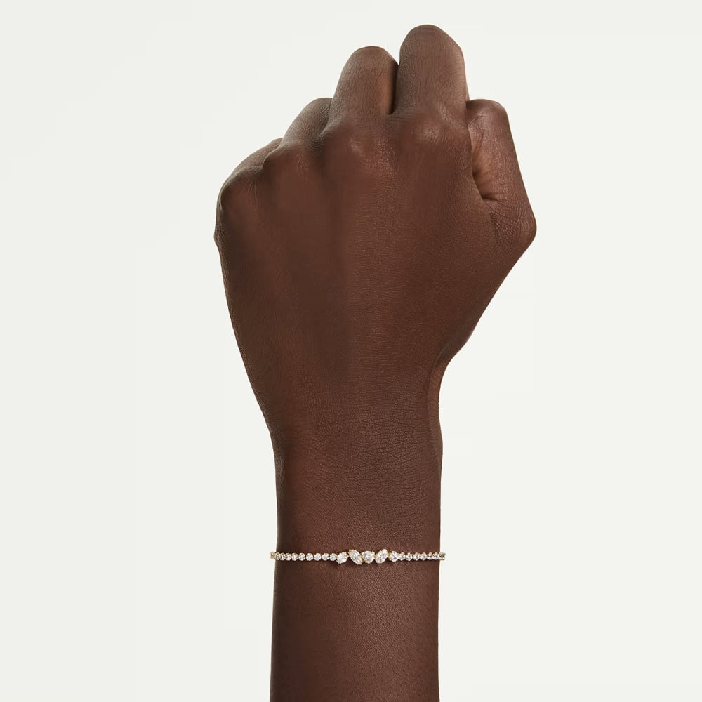 Swarovski Mesmera 18ct Yellow Gold Plated Multi Cut Bracelet 5747939