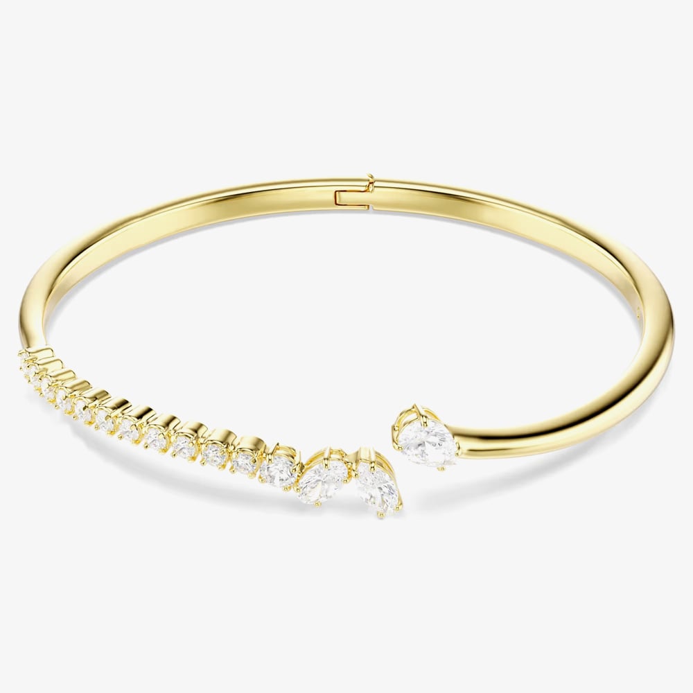 Swarovski Mesmera 18ct Yellow Gold Plated Medium Bangle 5750440