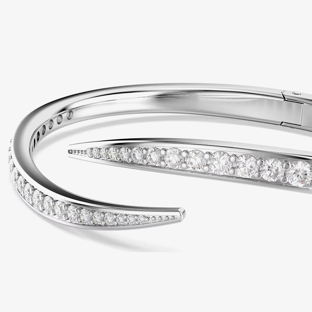 Swarovski Vienna Rhodium Plated Medium Bangle 5749200