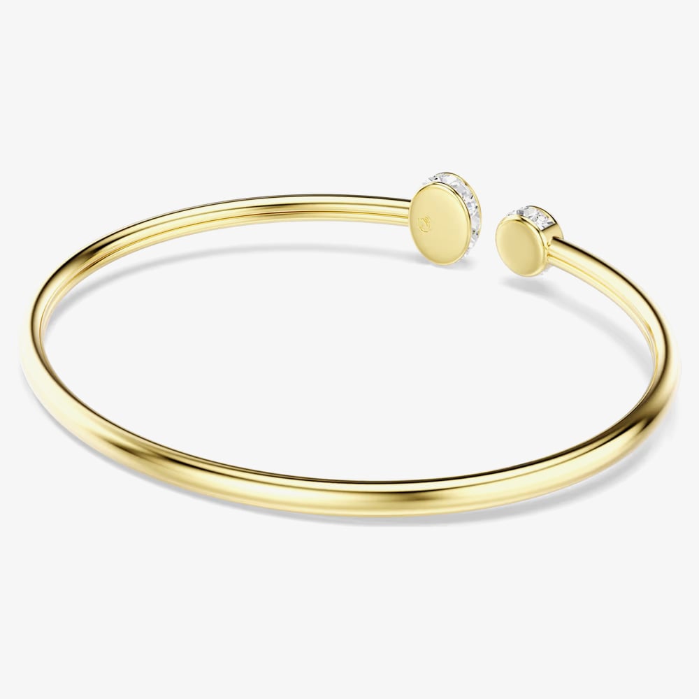 Swarovski Chroma 18ct Yellow Gold White & Blue Bangle 5757998