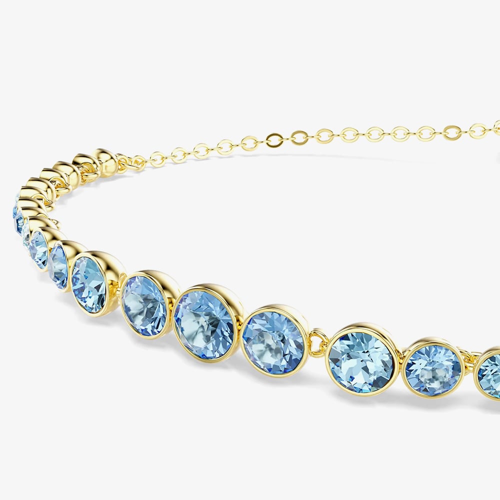 Swarovski Imber 18ct Yellow Gold Plated Blue Bracelet 5757824
