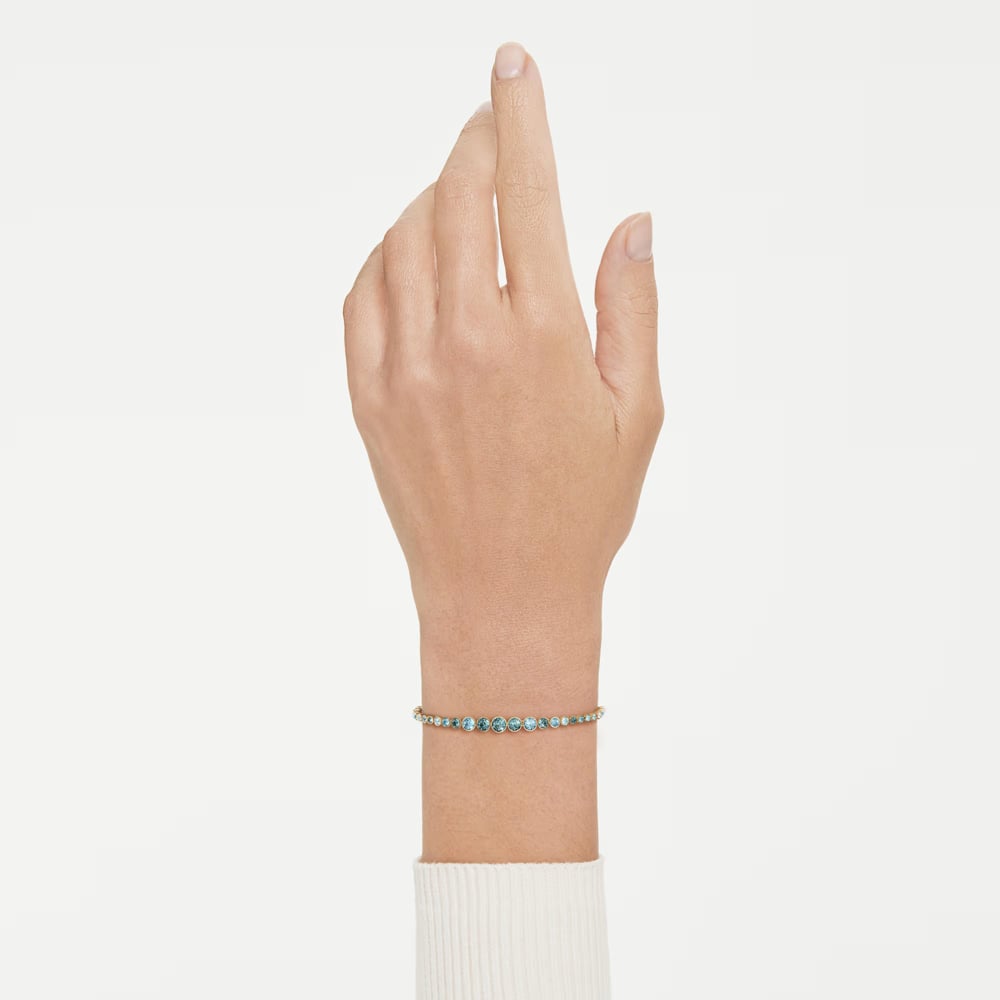 Swarovski Imber 18ct Yellow Gold Plated Blue Bracelet 5757824