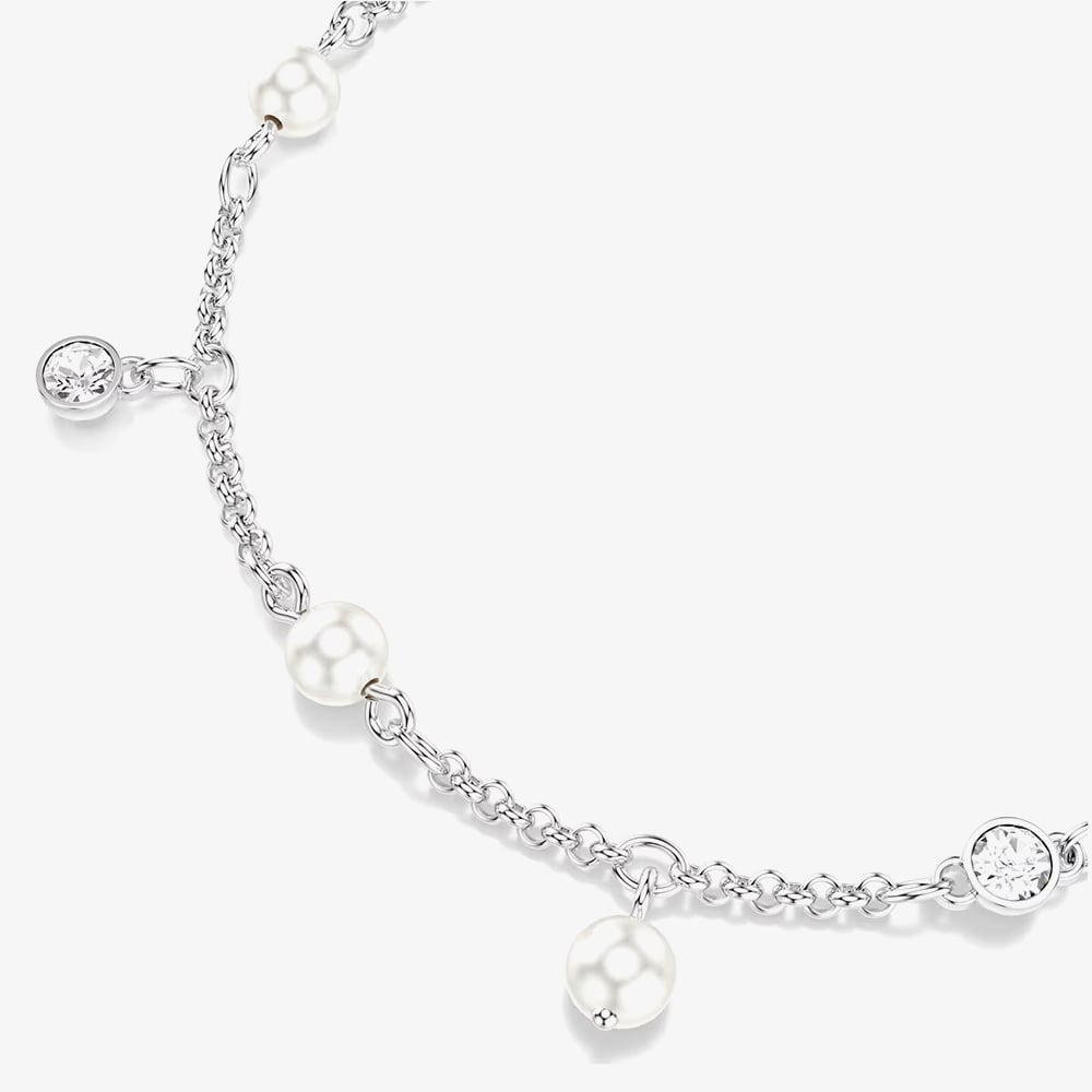 Swarovski Imber Rhodium Plated Crystal Pearl Bracelet 5754242