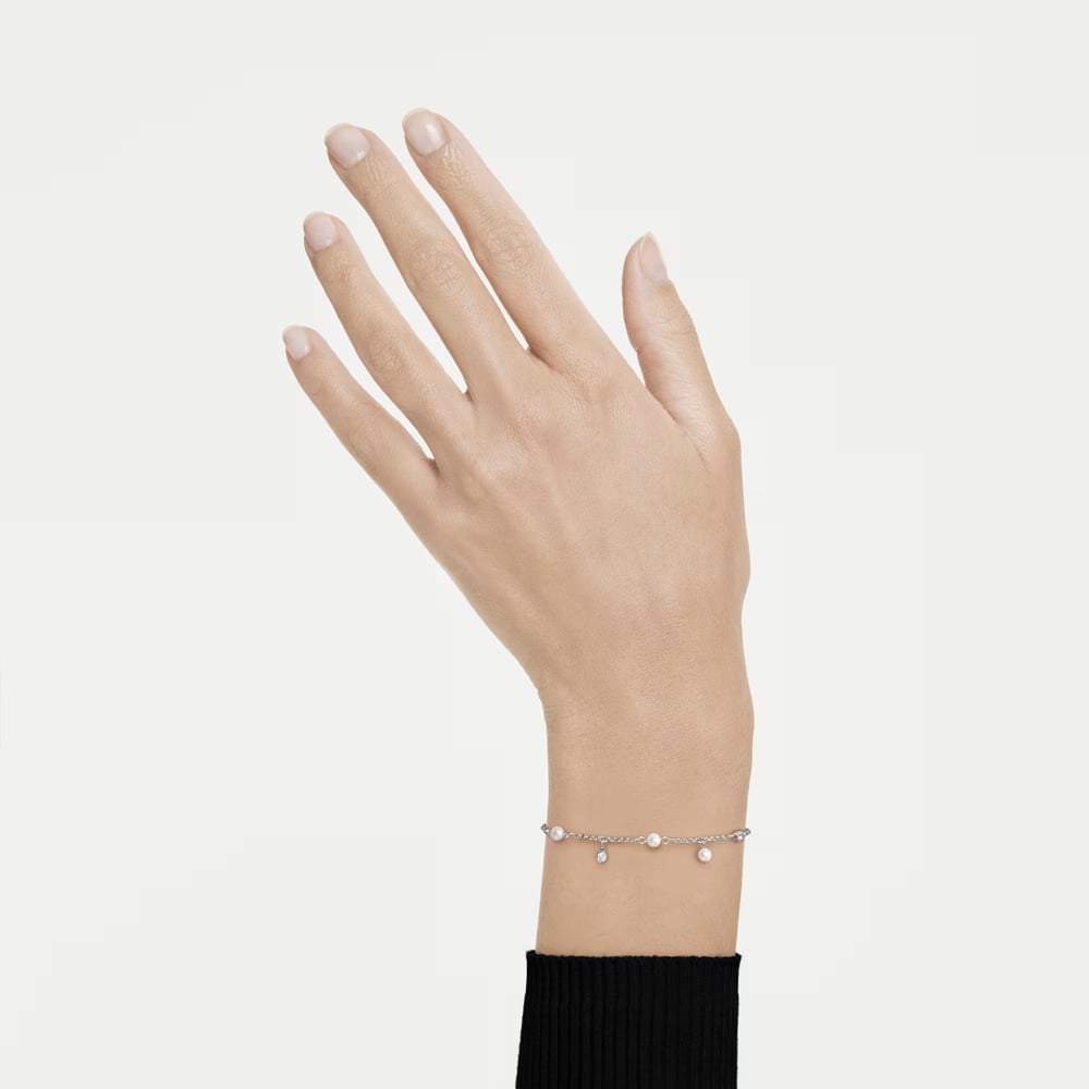 Swarovski Imber Rhodium Plated Crystal Pearl Bracelet 5754242