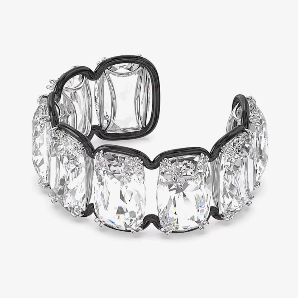 Swarovski Ladies Harmonia Crystal Cuff Bangle 5600039