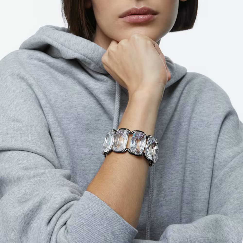 Swarovski Ladies Harmonia Crystal Cuff Bangle 5600039