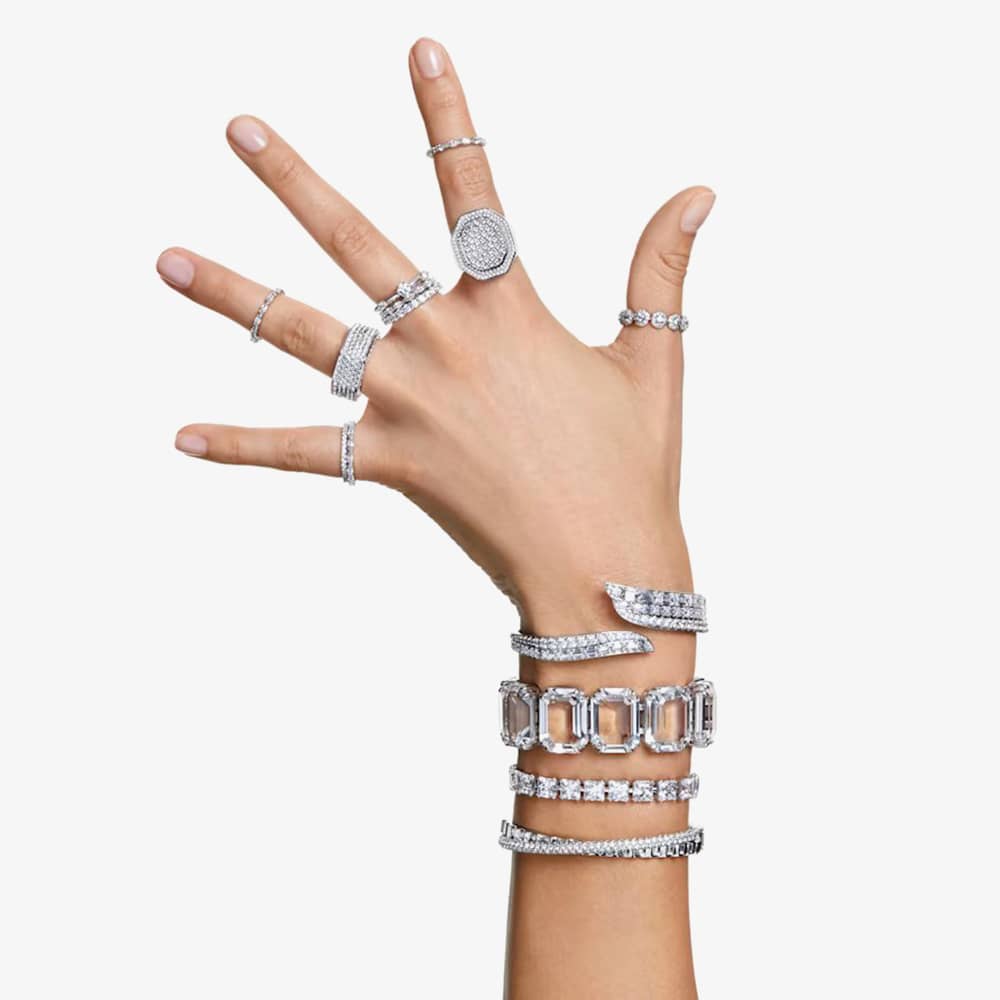 Swarovski Millenia Square White Crystal Bracelet 5599202