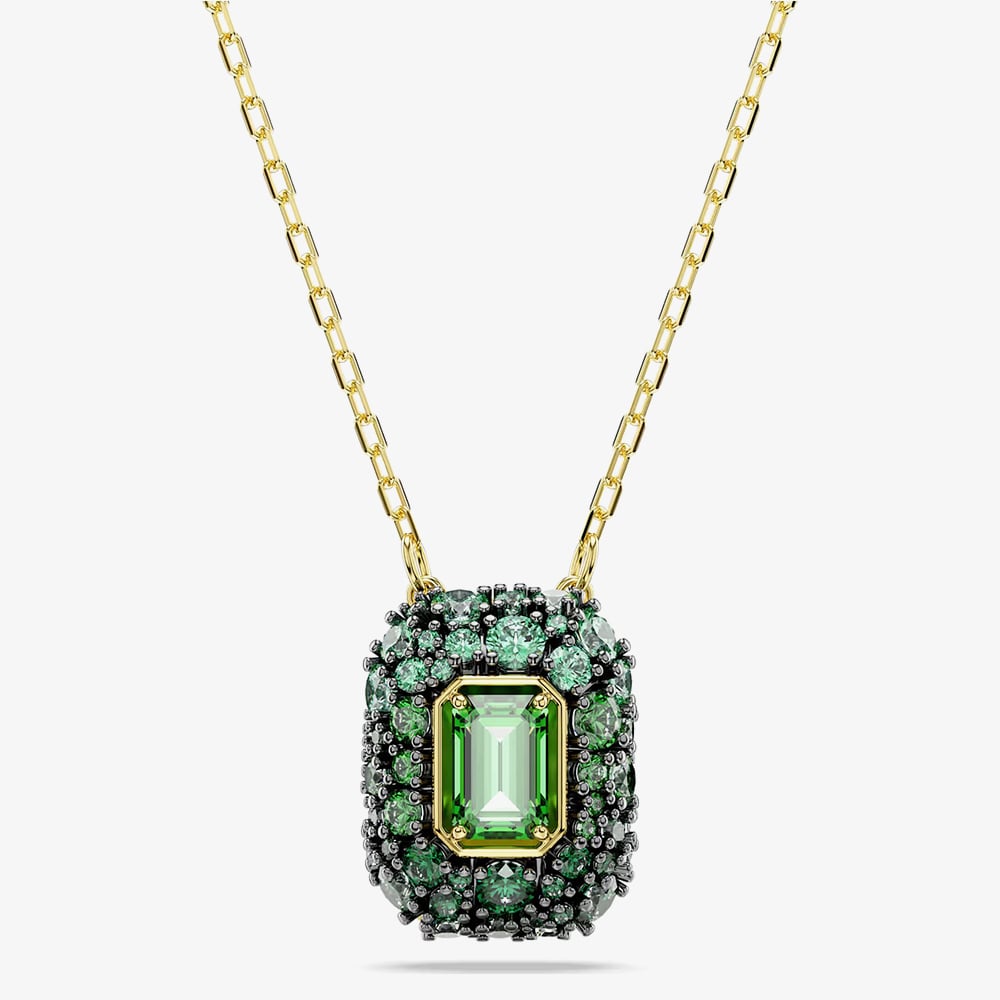 Swarovski Sublima 18ct Yellow Gold Green Pendant 5752884