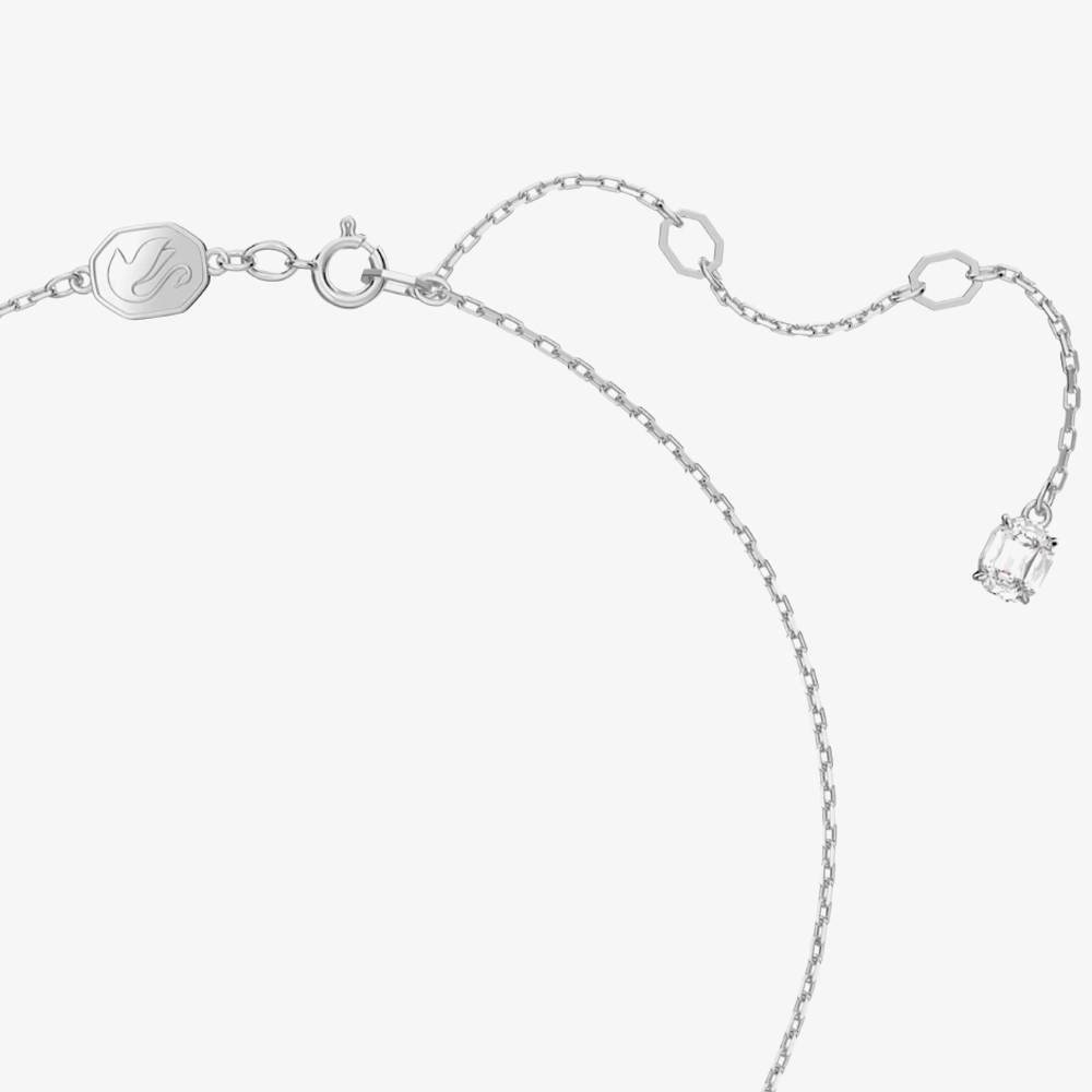 Swarovski Ladies Constella Rhodium-Plated Halo Necklace 5636264