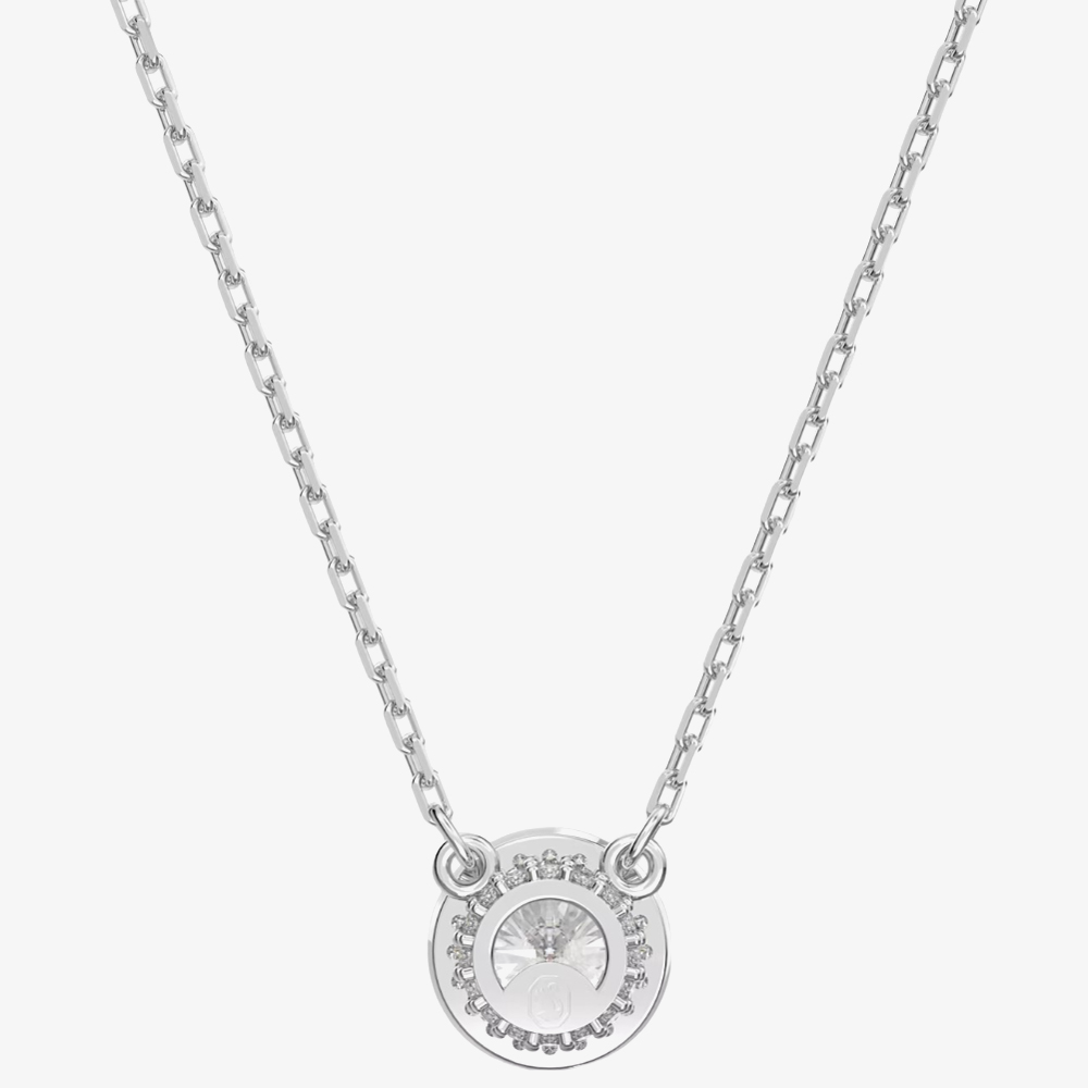 Swarovski Ladies Constella Rhodium-Plated Halo Necklace 5636264