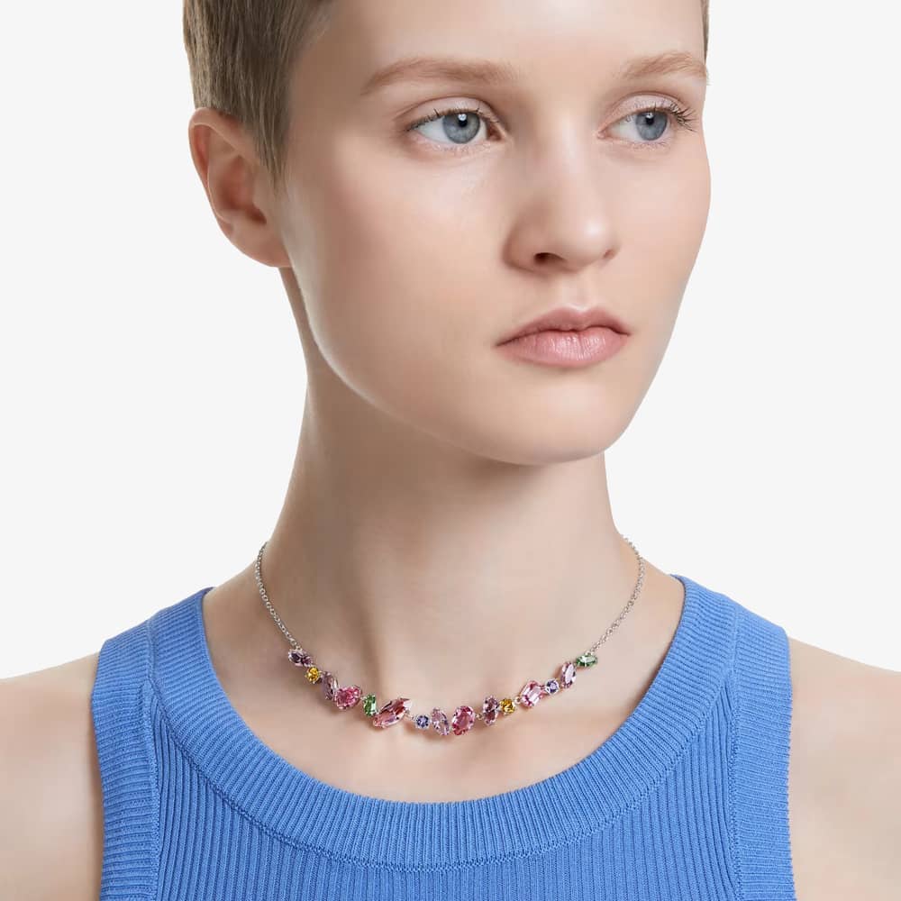 Swarovski Gema Mixed Cut Multi-Coloured Necklace 5658398
