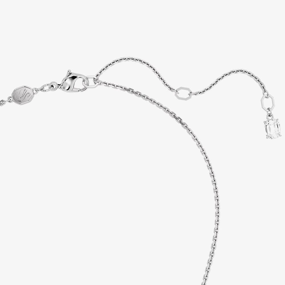 Swarovski Mesmera Green Mixed Cuts Rhodium Plated Necklace 5668278