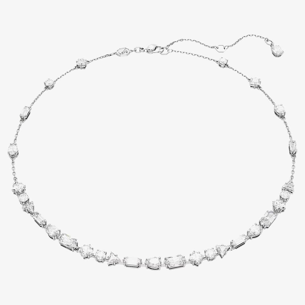 Product photograph of Swarovski Mesmera Mixed Cut Scattered Necklace 5676989 from The Jewel Hut