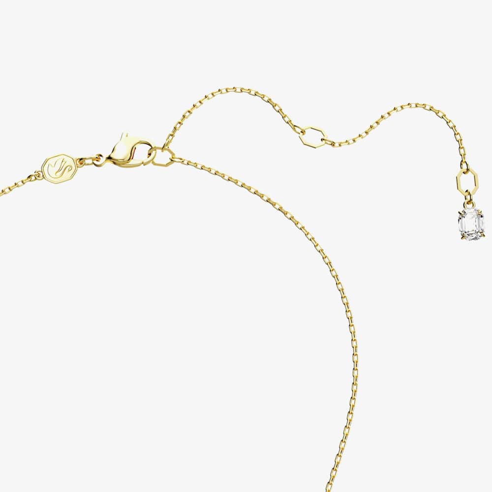 Swarovski Matrix Green Mixed Cuts Gold Tone Plated Necklace 5677141