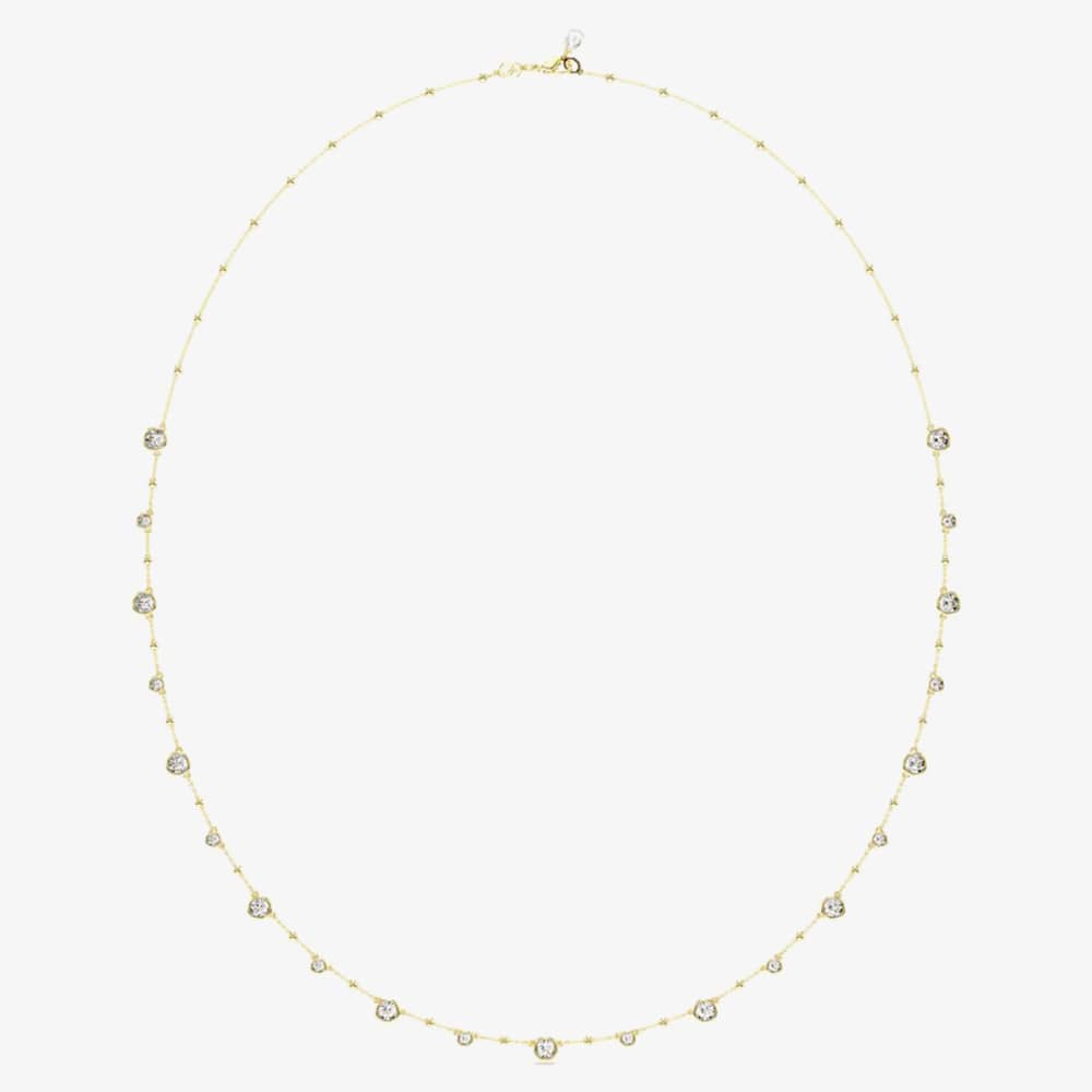 Swarovski Imber Strandage Gold Plated Scattered Necklace 5680091