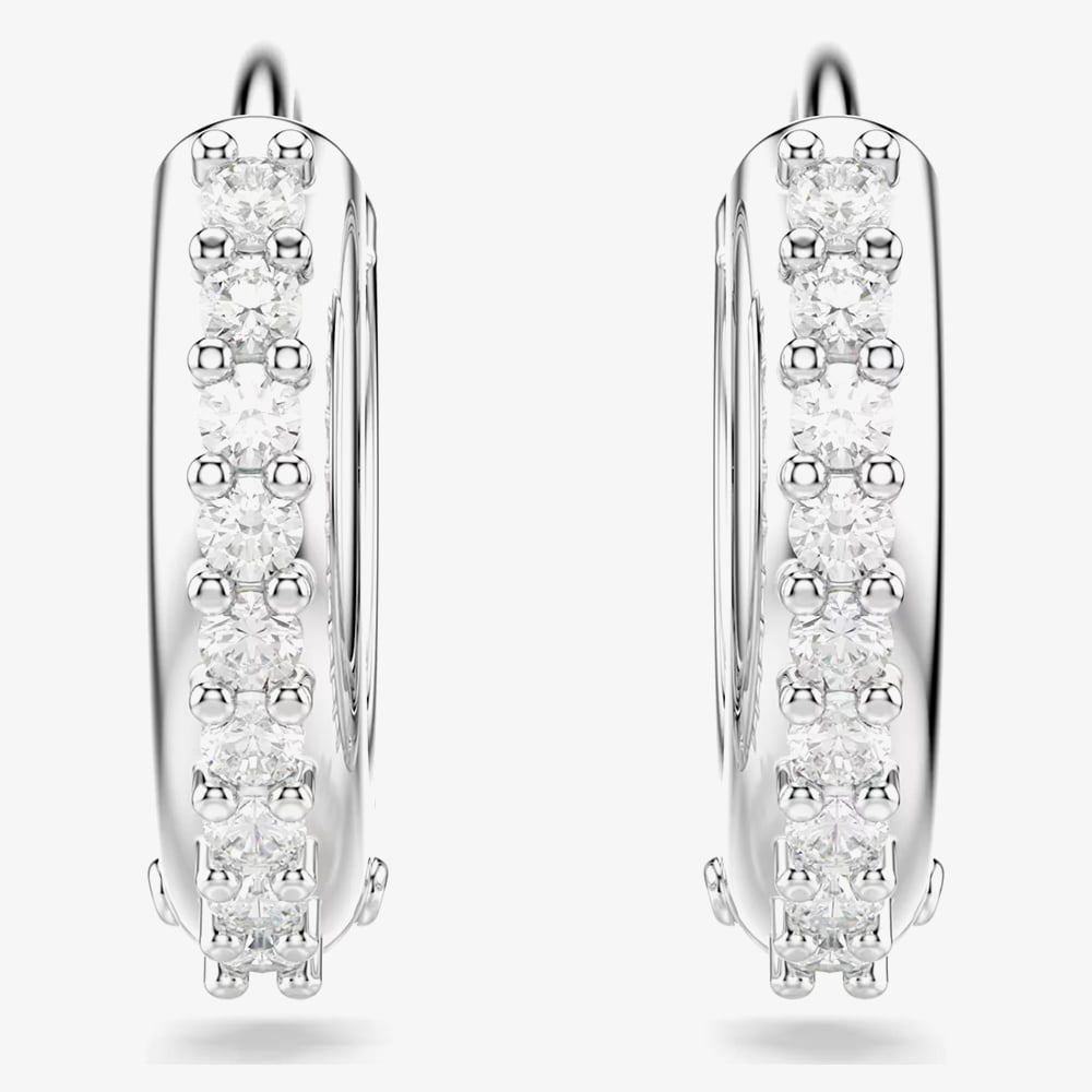 Swarovski Matrix Tennis Crystal Hoop Earrings 5690670