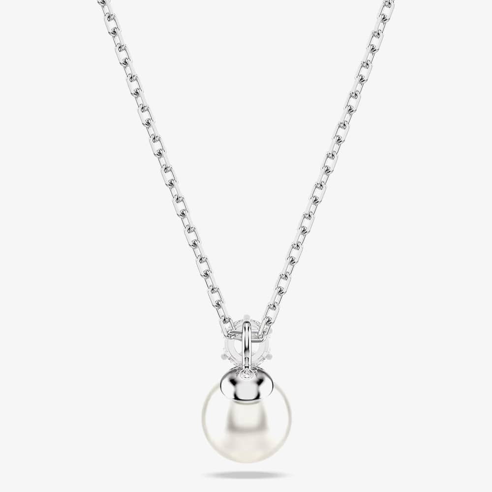 Swarovski Matrix Rhodium Plated Crystal Pearl Necklace 5693897