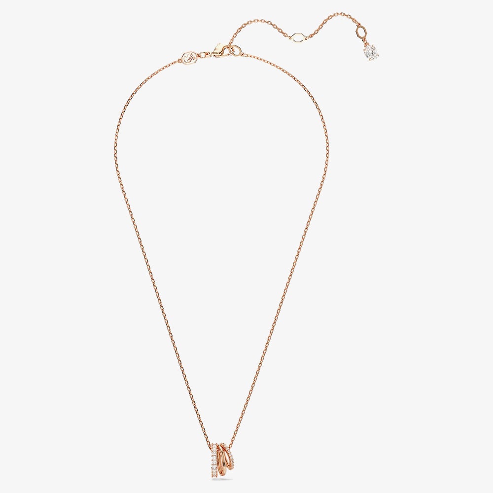 Swarovski Hyperbola Rose Gold Plated Zirconia Necklace 5701494