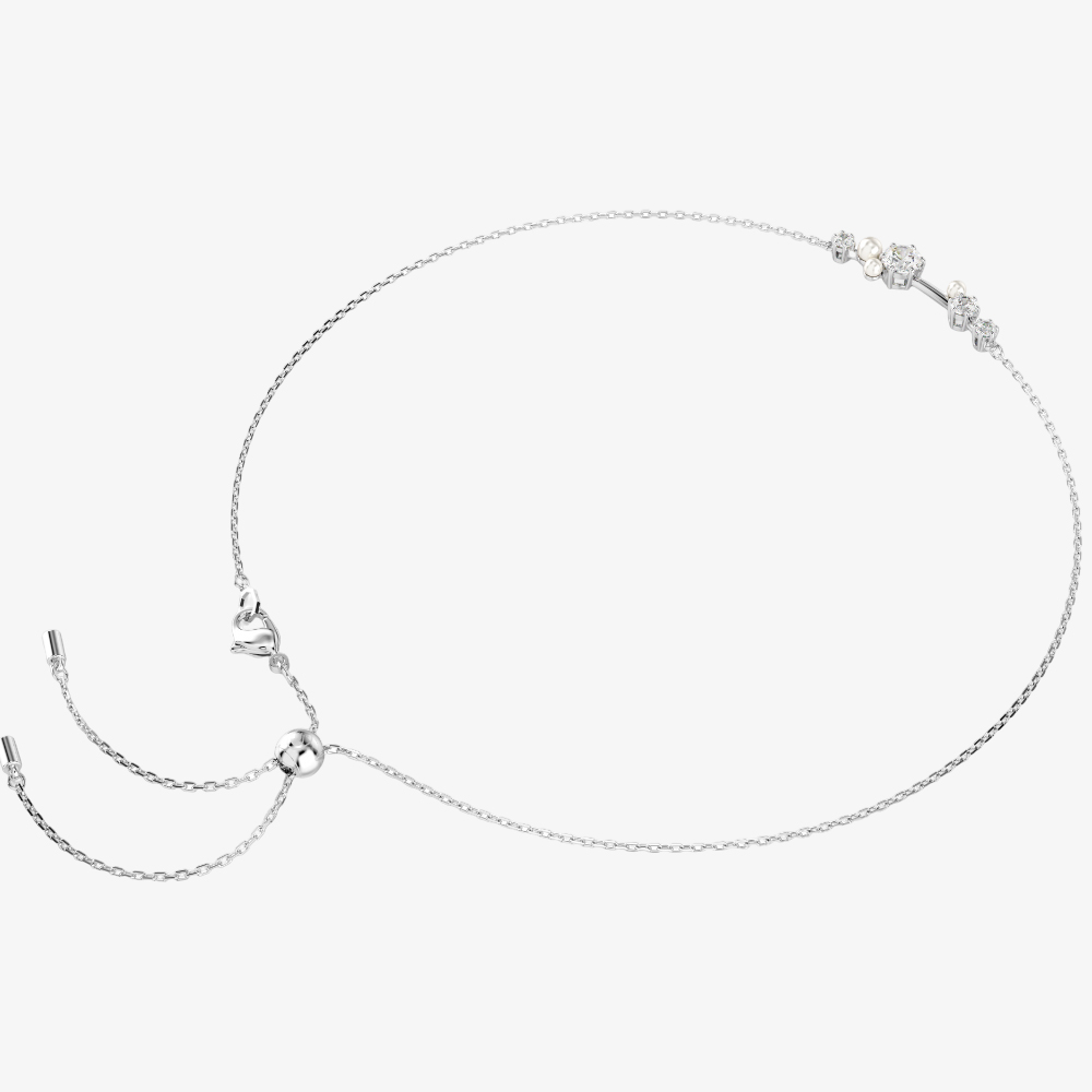 Swarovski Constella Crystal & Pearl Bar Necklace 5705626
