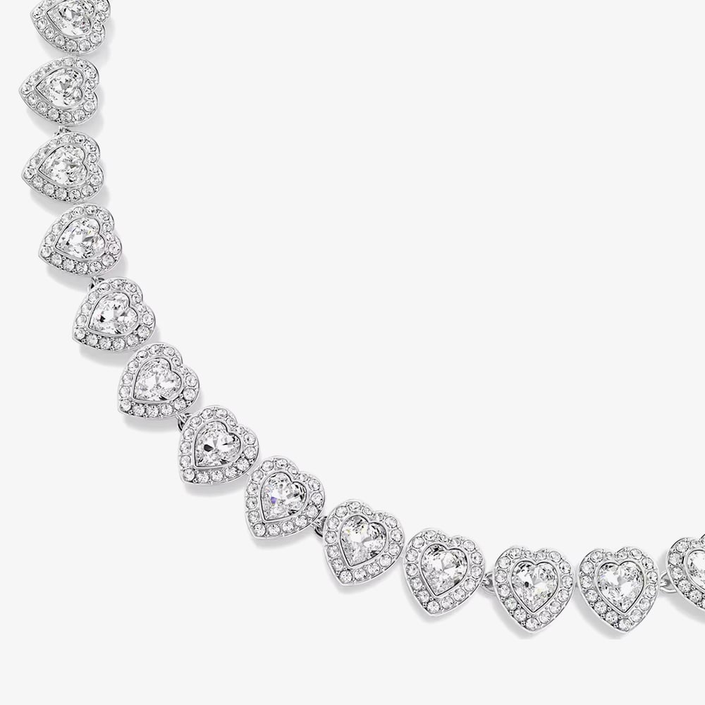 Ariana Grande X Swarovski Capsule White Crystal Heart Necklace 5720857