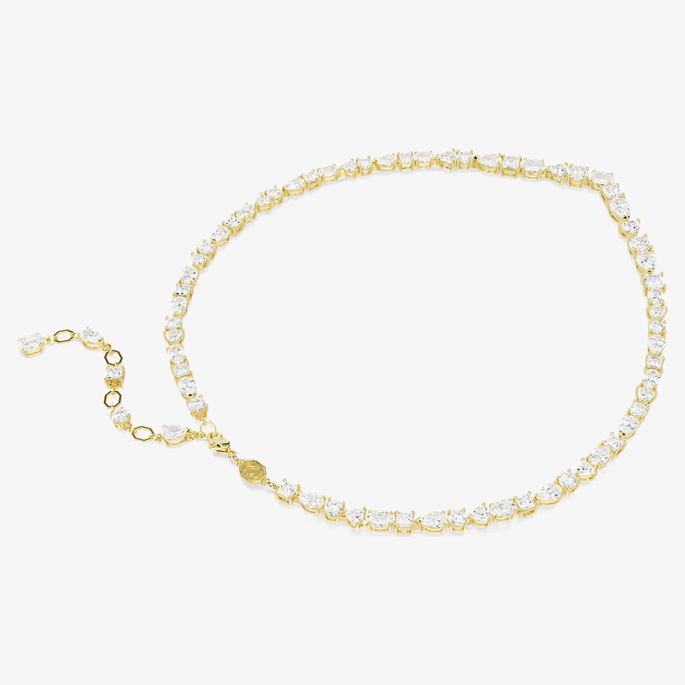 Swarovski Mesmera Gold Tone Plated Zirconia Necklace 5743826