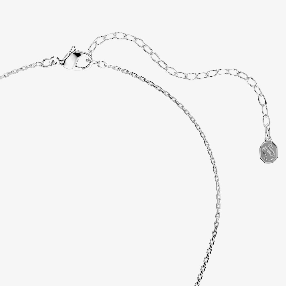 Swarovski Constella Rhodium Plated Dancing Stone Necklace 5738247
